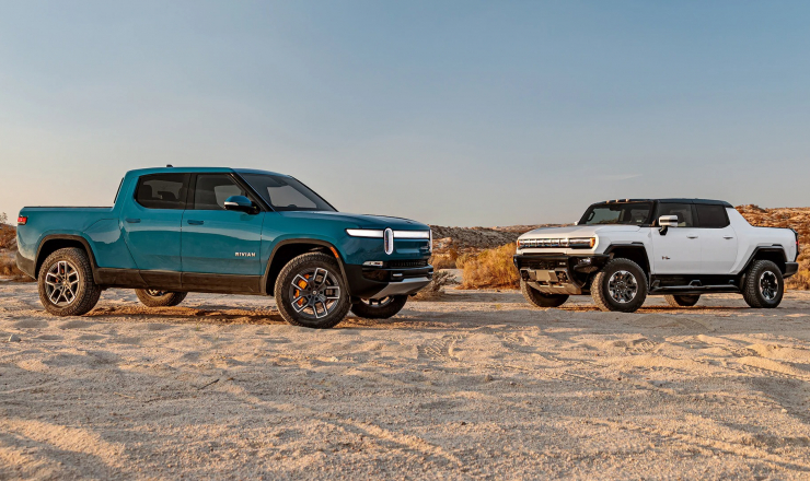GMC Hummer EV 2022 против Rivian R1T 2022: сравнительный тест электрических пикапов