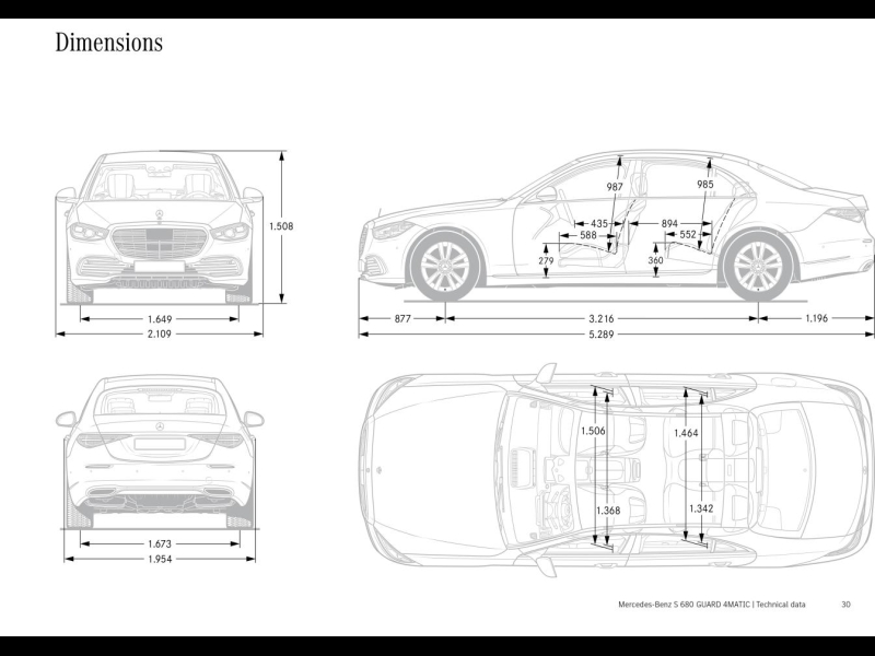 Купить Mercedes-Benz S 680 GUARD VR 10 4Matic бензин 2024 id-1005811 в Киеве, Фото №19