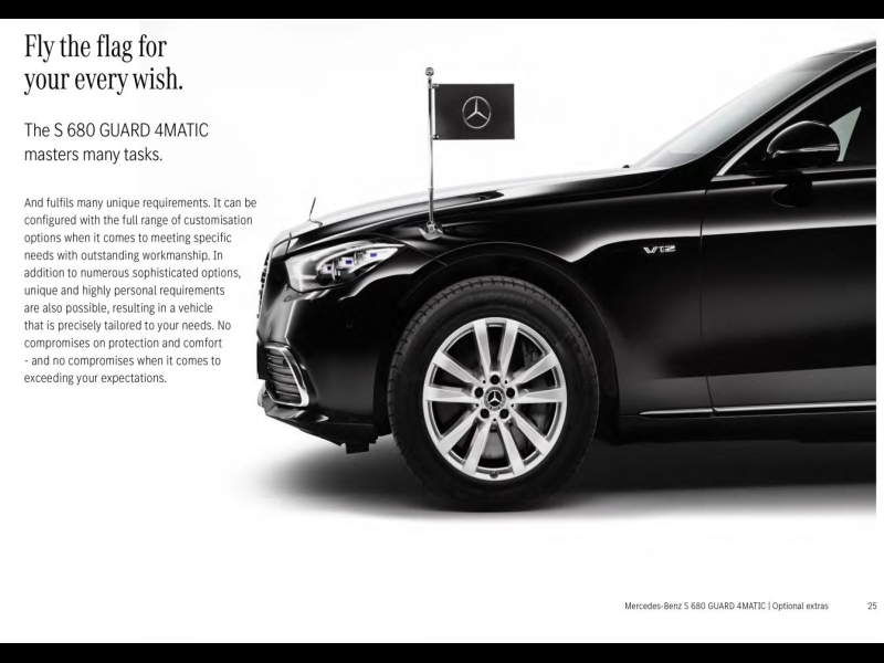 Купить Mercedes-Benz S 680 GUARD VR 10 4Matic бензин 2024 id-1005811 в Киеве, Фото №15