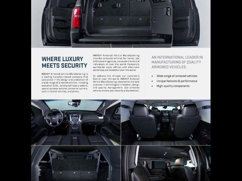 Chevrolet Suburban Броня INKAS бензин 2024 id-1007078 Купить Chevrolet Suburban Броня INKAS бензин 2024 id-1007078 в Киеве, Фото №11