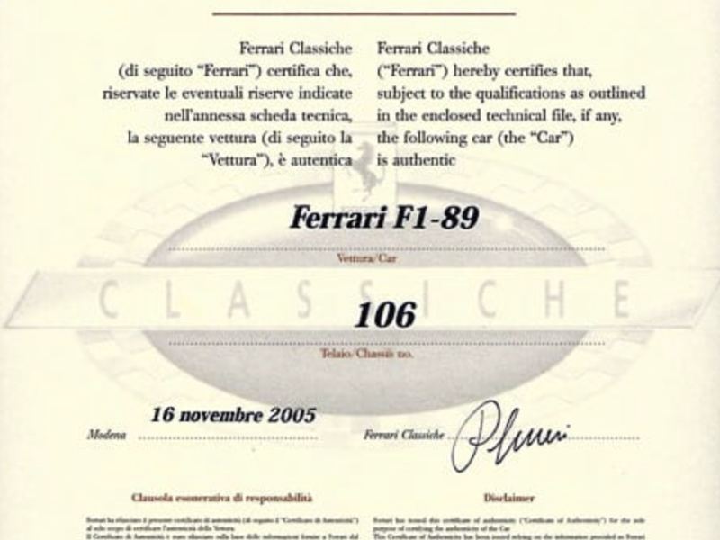 Купить Ferrari 639 F1 бензин 1988 id-1008537 в Киеве, Фото №22